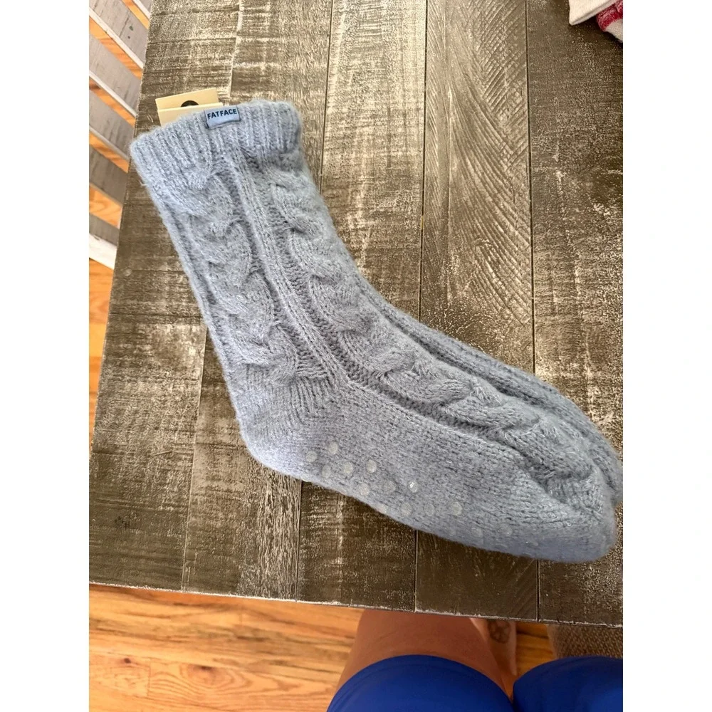 FatFace NWT Woman's Cable Knit Bed Socks One Size